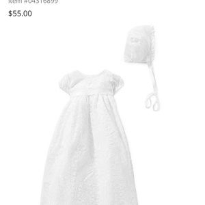 C.I. Castro & Co Christening Dress & Cap 9 mos